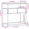 vidaXL Konsola Stare drewno 75 x 40 x 75 cm Materiał drewnopochodny