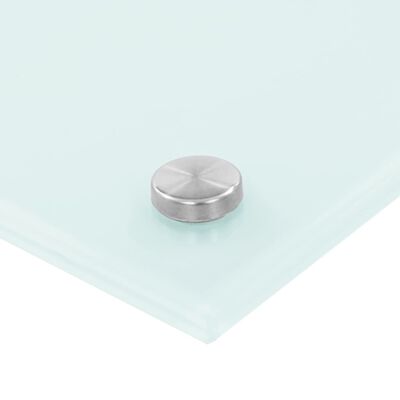 vidaXL Panel ochronny do kuchni, biały, 100x50 cm, szkło hartowane