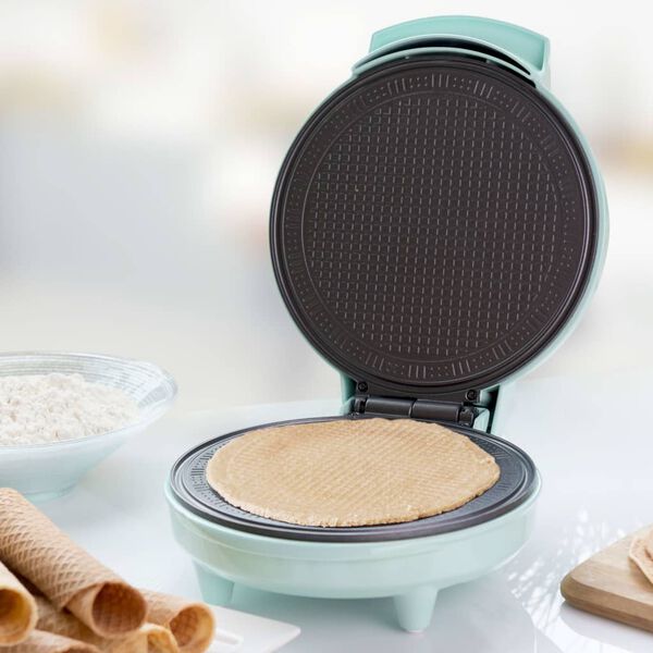 Bestron Gofrownica do rożk&oacute;w AWCM700, 700 W, kolor miętowy