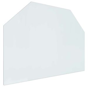 vidaXL Szklana płyta kominkowa przezroczysty 80 x 60 cm Szkło