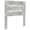 vidaXL Ramka ł&oacute;żka Szary beton 75 x 190 cm Lite drewno sosnowe