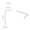 vidaXL Klucz Szesnastokątny 2 pcs Srebrny 32 x 86 mm Stal