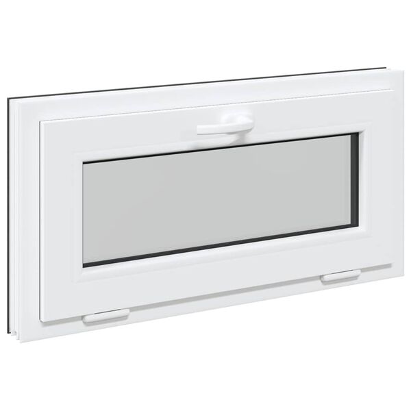 vidaXL Okno piwniczne "RISOR" 80x40 cm uchylne 3 szyby antracyt