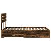 vidaXL Ramka ł&oacute;żka z szufladą Z zagł&oacute;wkiem Materiał drewnopochodny