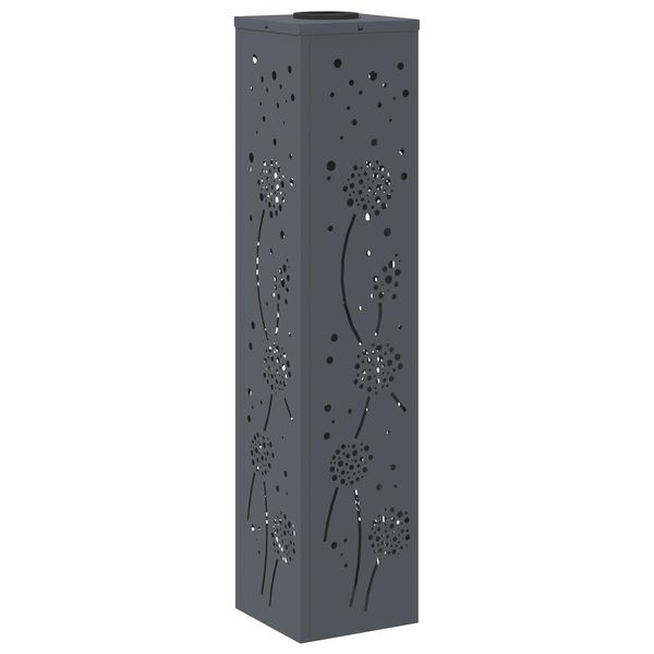 vidaXL Słoneczna LED lampa na ścieżkę 2 pcs Antracyt