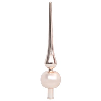vidaXL Sztuczna choinka z lampkami i bombkami, różowa, 240 cm, PVC