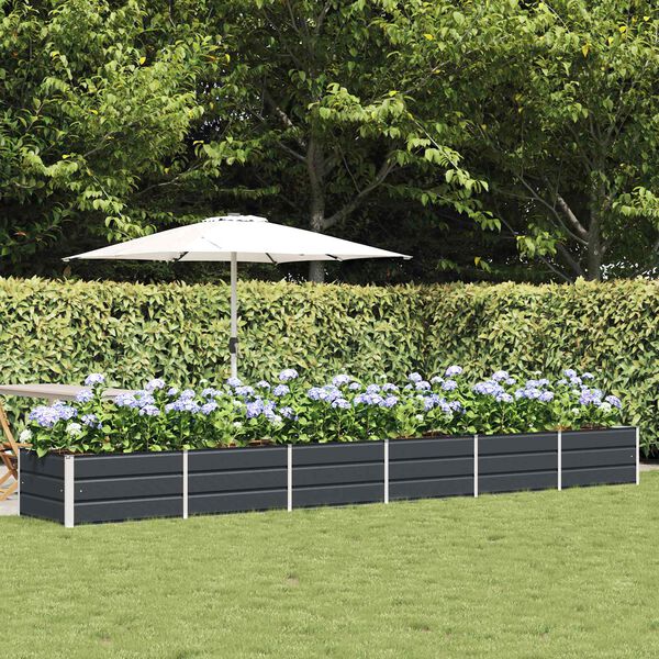 vidaXL Donica Antracyt 480 x 80 x 45 cm Stal