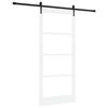vidaXL Drzwi przesuwne ORKDAL 93 x 211 cm Lite drewno sosnowe i szkło