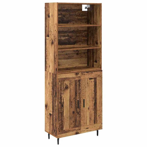 vidaXL Highboard Stare drewno 69,5 x 34 x 180 cm