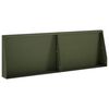 vidaXL Mur oporowy 2 szt. 60 x 12 x 40 cm Stal Oliwkowy zielony