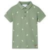 Koszulka dziecięca polo, khaki, 92
