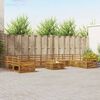 vidaXL Zestawy sof 11 pcs Naturalny Lite Drewno Akacji