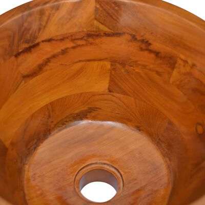 vidaXL Umywalka z drewna tekowego, Φ40x20 cm