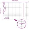 vidaXL Ogrodzenie pastwiskowe Srebrny 25 x 1.4 m Stal galwanizowana