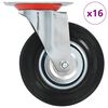 vidaXL 16 k&oacute;łek skrętnych, 125 mm