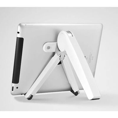 ErgoLine Stojak na tablet/laptop Cricket, 20x5x2,4 cm, biało-srebrny