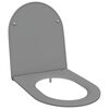 vidaXL Deska toaletowa Szary 47 x 36 x 3,4 cm Duroplast