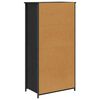 vidaXL Highboard Czarny Dąb 62 x 36 x 121,5 cm Materiał drewnopochodny