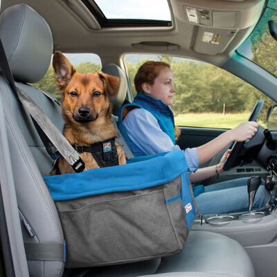 Kurgo Samochodowe siedzisko dla psa Heather, niebiesko-szare