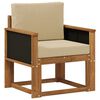 vidaXL Środkowa sofa ogrodowa Lite Drewno Akacji naturalny