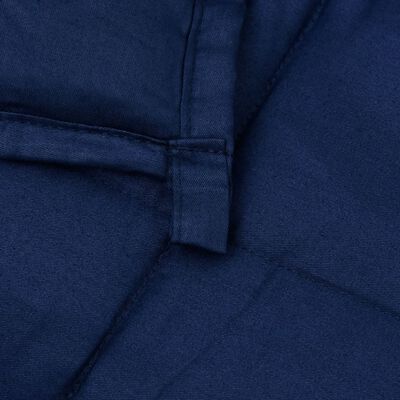 vidaXL Koc obciążeniowy, niebieski, 200x225 cm, 13 kg, tkanina