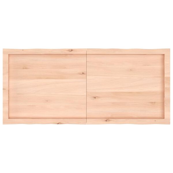 vidaXL Blat stołu, 120x50x(2-6)cm, surowy lity dąb naturalną krawędzią