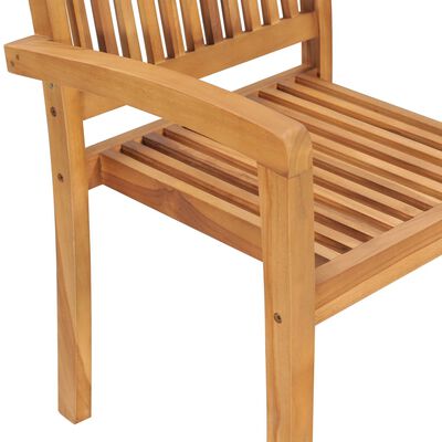 vidaXL Krzesła ogrodowe z niebieskimi poduszkami, 2 szt., tekowe