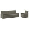 vidaXL Zestaw Sof 2 pcs jasnoszary Tkanina sztruksowa