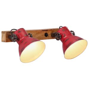 vidaXL Kinkiet, 25 W, postarzany czerwony, 45x25 cm, E27