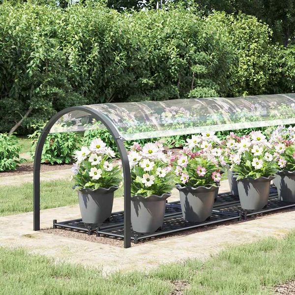 vidaXL Przezroczysta plandeka z oczkami 1x4 m PVC