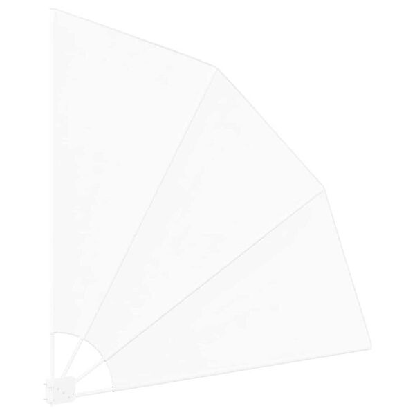 vidaXL Ekran Prywatności Balkonowej Biały 160 x 160 cm Poliester