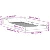 vidaXL Ramka ł&oacute;żka Brązowy 75 x 190 cm Lite drewno sosnowe