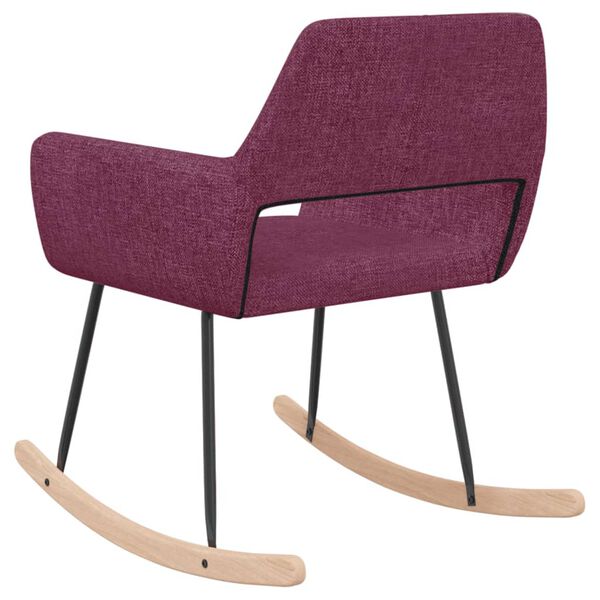 vidaXL Fotel bujany, fioletowy, obity tkaniną