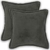 vidaXL Poszewka na poduszkę 2 pcs HOUTEN ciemnoszary 30 x 30 cm Boucl&eacute;