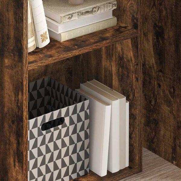 vidaXL Regał, przydymiony dąb, 40x30x77 cm, materiał drewnopochodny