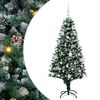vidaXL Sztuczna choinka zielony 150 cm PVC, stal i plastik