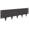 vidaXL Krawężnik do trawnika 20 szt. 100 x 30 cm Stal Czarny