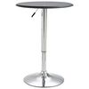 vidaXL Stolik barowy, czarny, &Oslash; 60 cm, MDF