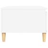 vidaXL Stolik kawowy, biały 90x50x36,5 cm, materiał drewnopochodny