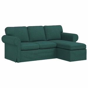 vidaXL Sofa Ciemna zieleń