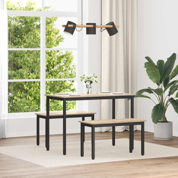 vidaXL ławka Sonoma 80 x 35 x 45 cm Materiał drewnopochodny