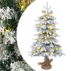 vidaXL Mini choinka świąteczna 45 cm 25 LED Ciepła biel PVC i PE