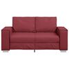 vidaXL Sofa 120cm Czerwone wino tkanina