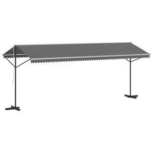 vidaXL Markiza wolnostojąca Szary 6 x 3 m Poliester