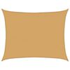 vidaXL Żagiel przeciwsłoneczny, 160 g/m&sup2;, piaskowy, 6x8 m, HDPE