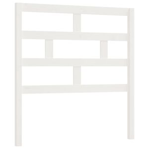 vidaXL Wezgłowie ł&oacute;żka, białe, 81x4x100 cm, lite drewno sosnowe