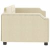 vidaXL Sofa z funkcją spania, kremowa, 100x200 cm, obita tkaniną