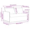 vidaXL Sofa 2 pcs Czarny 196 x 82 x 85 cm tkanina