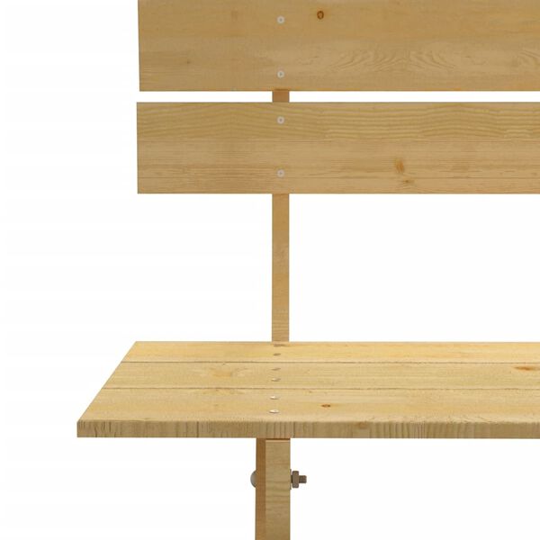 vidaXL Ławka ogrodowa, 150 cm, impregnowane drewno sosnowe