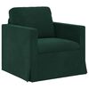 vidaXL Sofa 2 pcs Ciemna zieleń 138 x 78 x 80 cm Aksamit